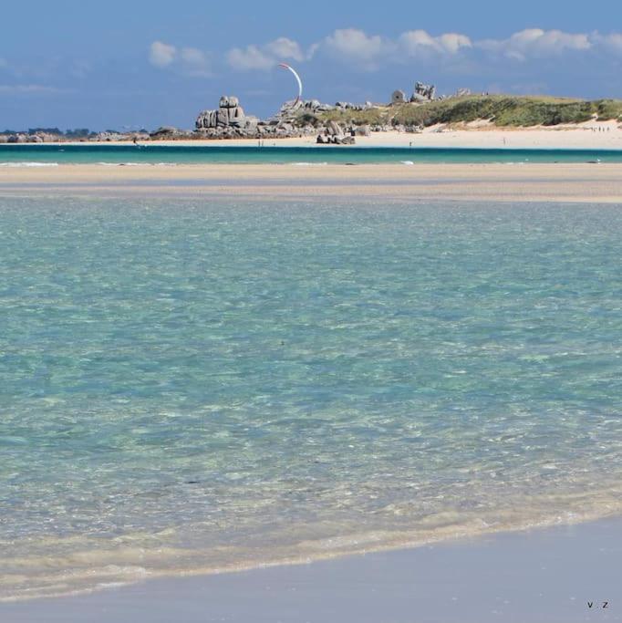 Kerlean, Plage Des Sables Blancs A 700M! Concarneau Extérieur photo
